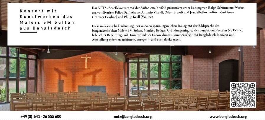 Innenseite der Kirche mit viel Text