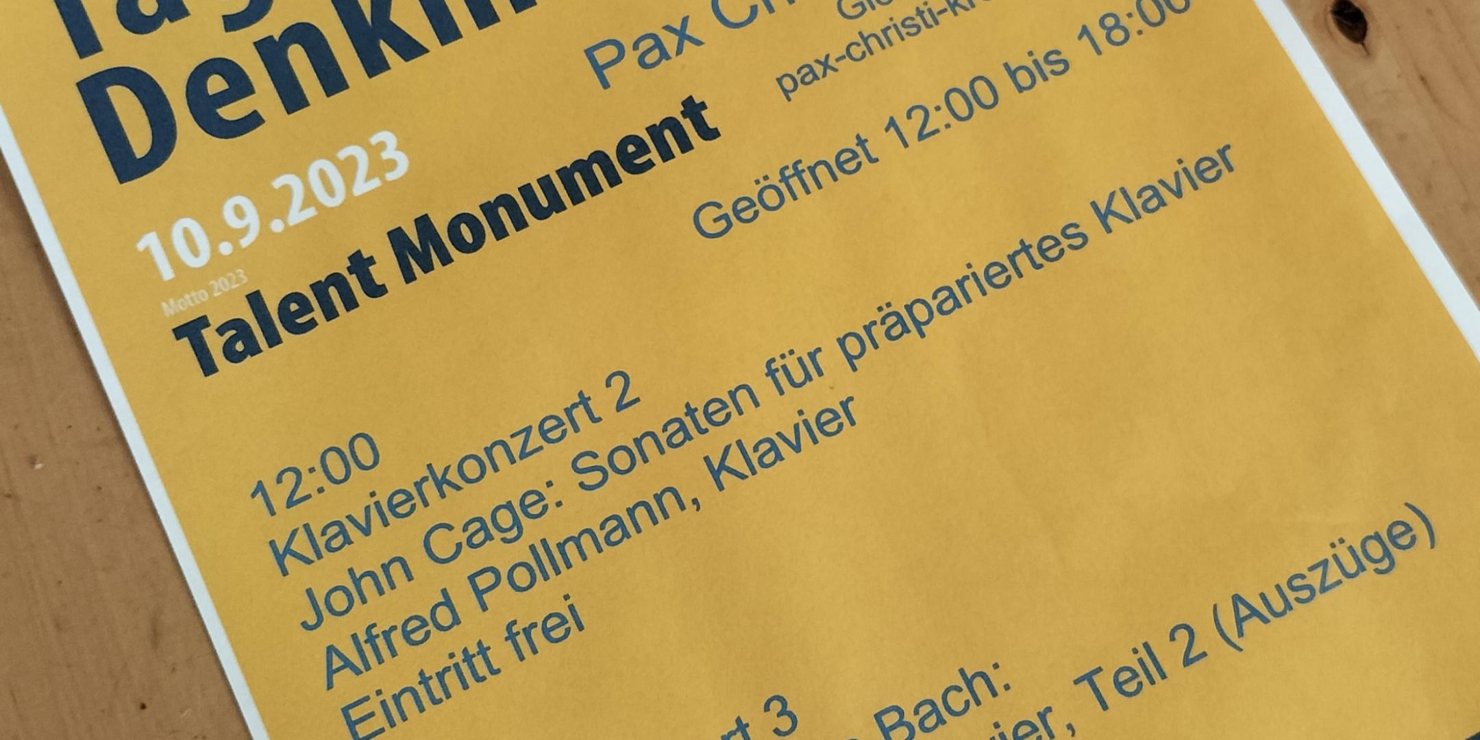 Plakat 'Tag des offenen Denkmals'